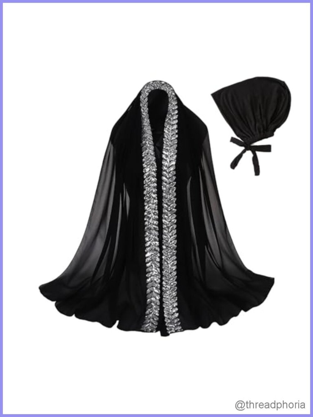 Women's Modal Hijab Set Sequin Scarf Turban Cover